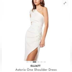 Elliatt White Astoria One Shoulder Dress